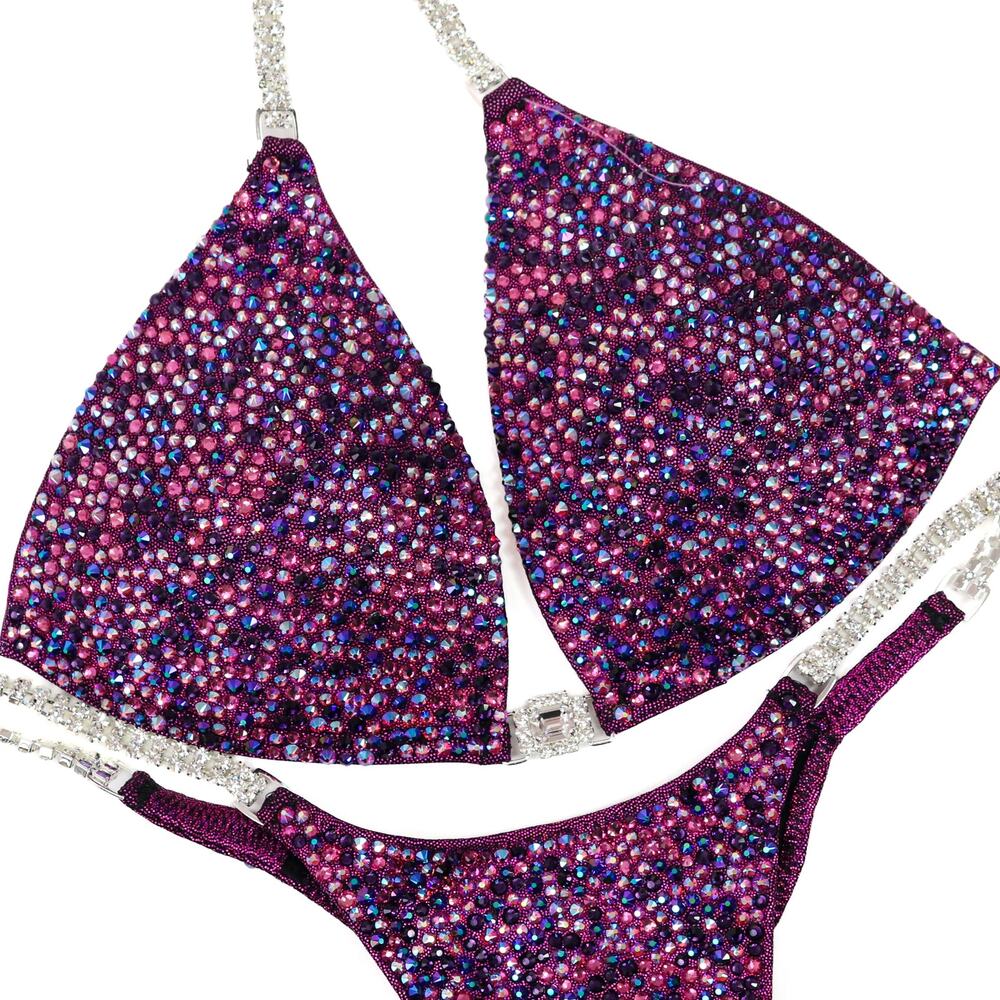 Berry Radiance. Medium Molded/Pro. Angel Competition Bikinis